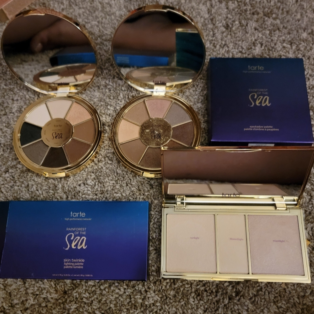 Tatre Rain Forest Palette And Highligher Lot 3pc